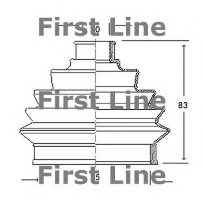 FIRST LINE FCB2050 Bellow, driveshaft